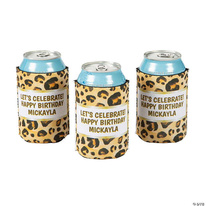 Personalized Sophisticated Safari Can Coolers - 12 Pc. Image Thumbnail