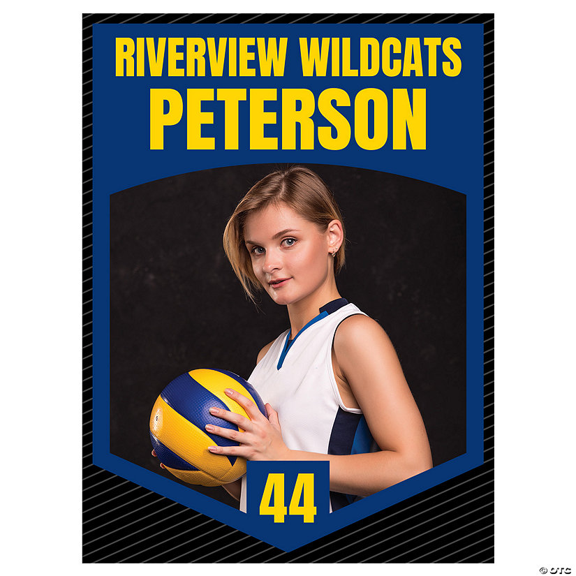 Personalized Team Jersey Number Photo Banner Image Thumbnail