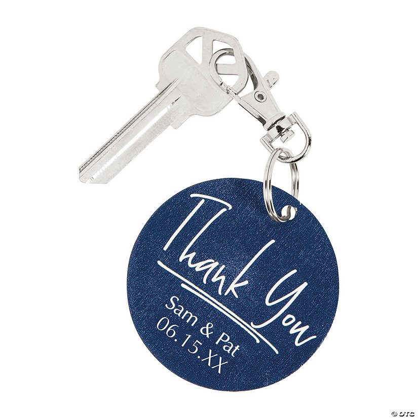 Personalized Thank You Keychains - 24 Pc. Image Thumbnail