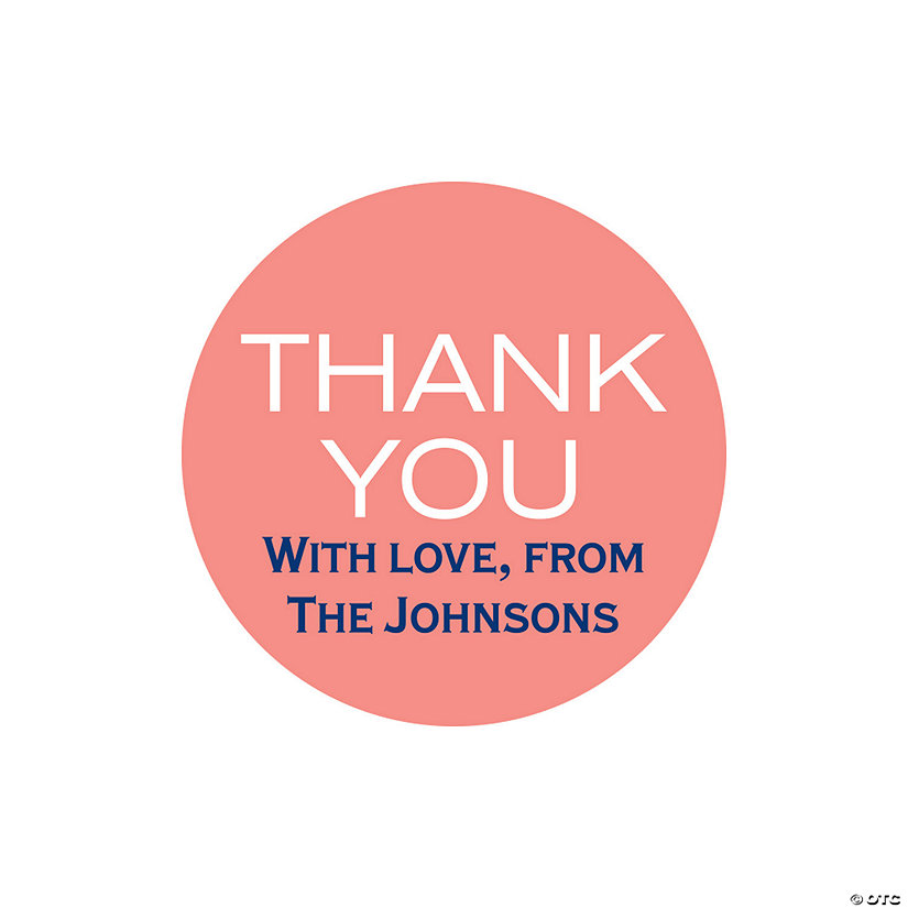 Personalized Thank You Stickers - 40 Pc. Image Thumbnail
