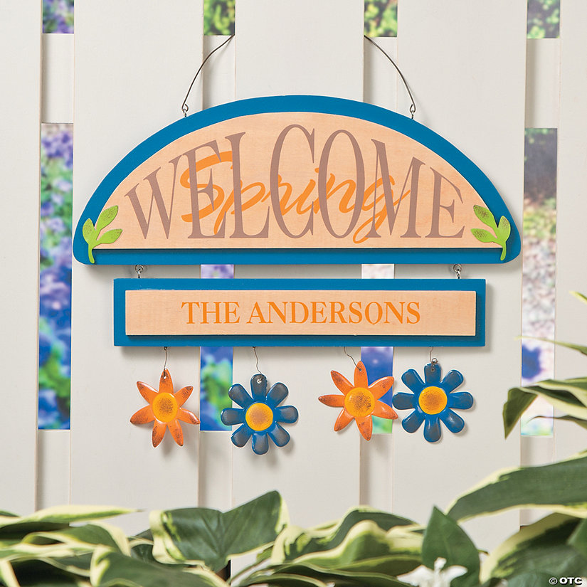 Personalized Welcome Spring Sign Image