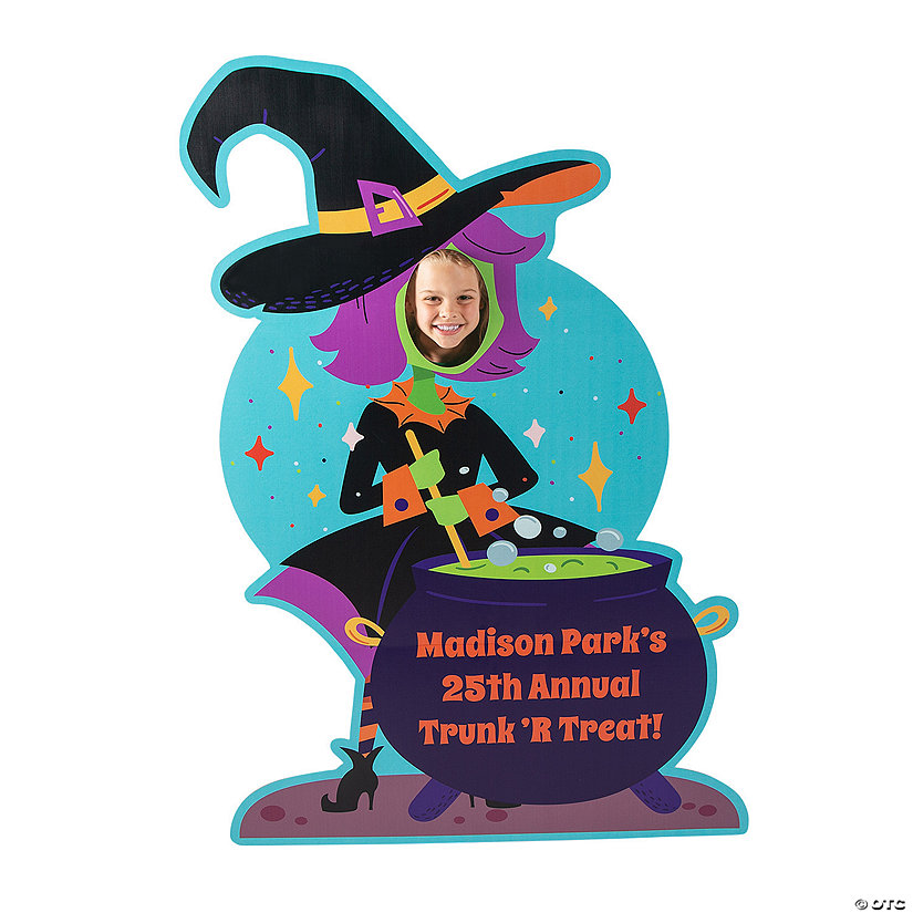 Personalized Witch Life-Size Cardboard Cutout Stand-In Stand-Up Image Thumbnail