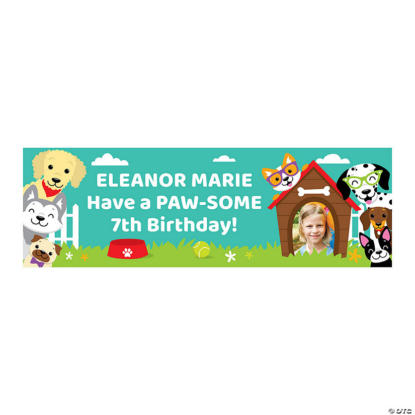Puppy Party Photo Custom Banner - Medium Image Thumbnail