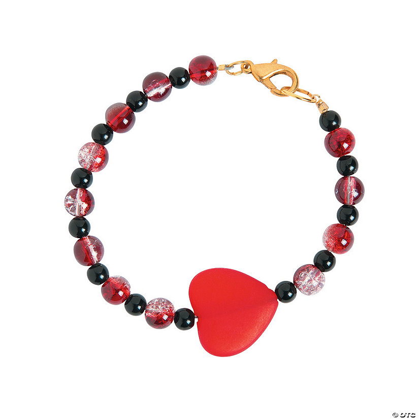 Red & Black Heart Bracelet Idea Image