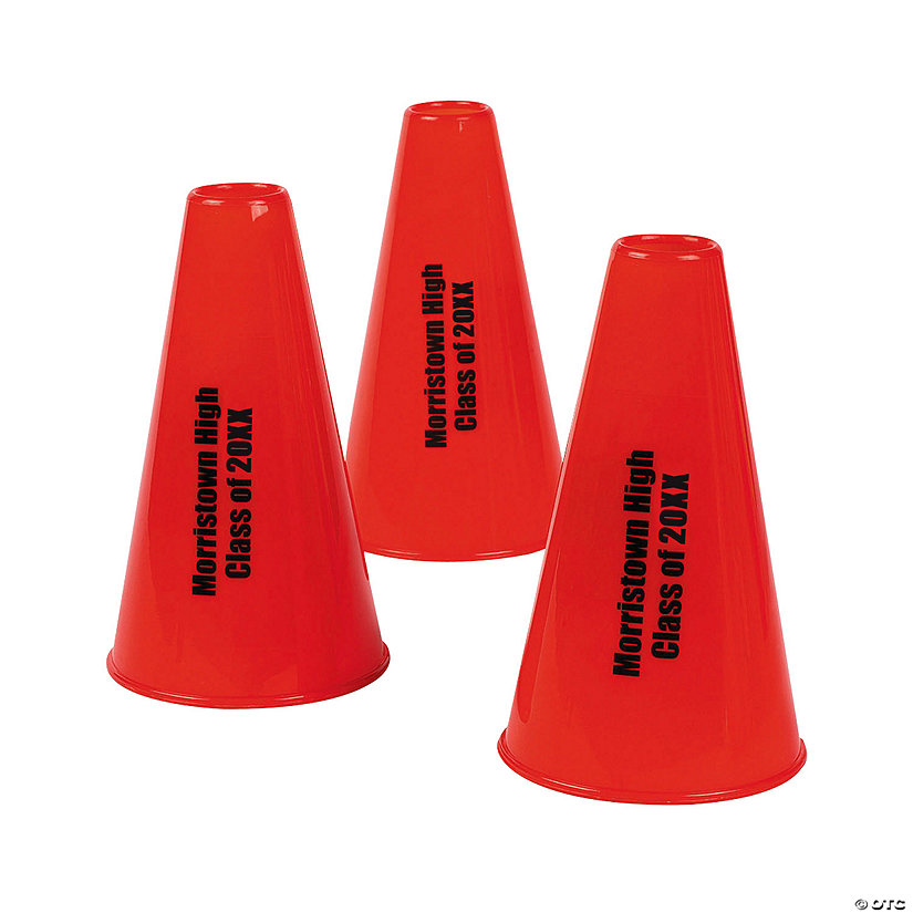 Red Personalized Megaphones - 12 Pc. Image