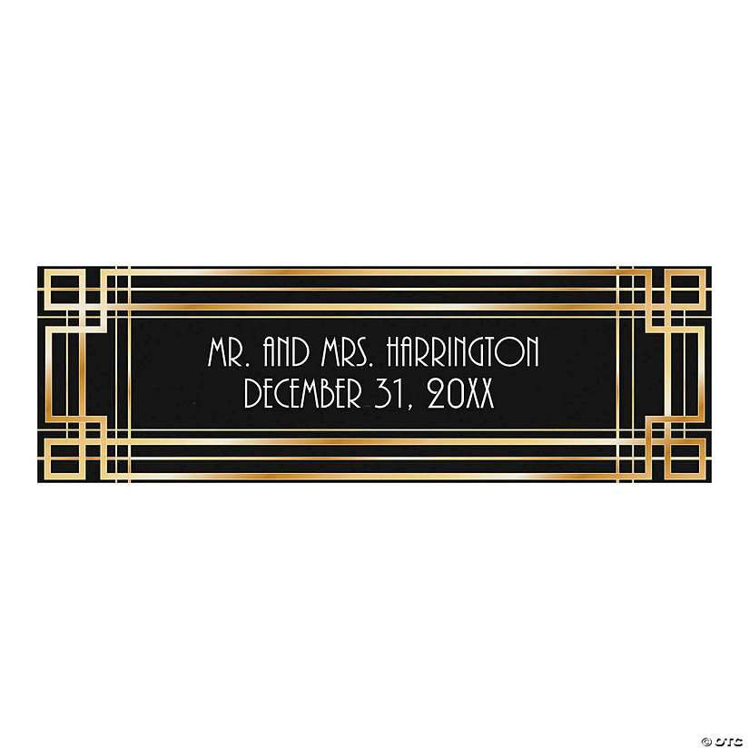 Roaring 20s Art Deco Grand Events Custom Banner - Large Image Thumbnail