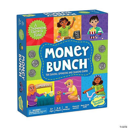 Money Bunch: Save, Spend, Share Peaceable Kingdom Cooperative Board Game