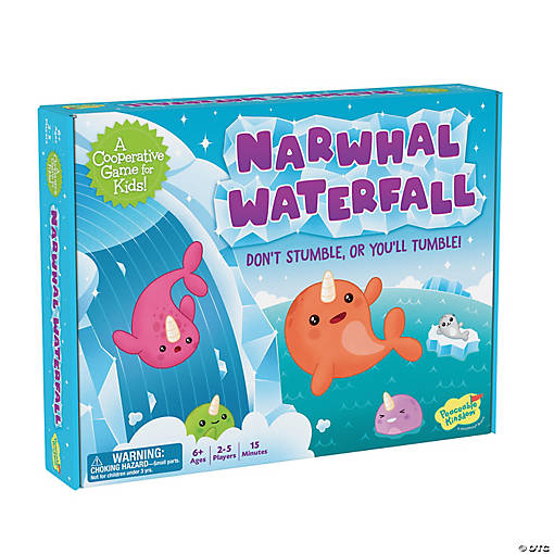 Narwhal Waterfall Peaceable Kingdom Cooperative Game for Kids