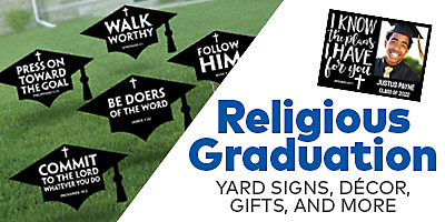 Religious Graduation - Yard Signs, Decorations, Gifts and More