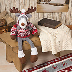 christmas house plush reindeer