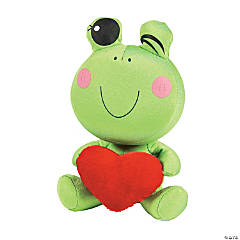 valentine's day stuffed frog