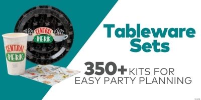 Tableware Sets - Over 350 kits for easy party planning