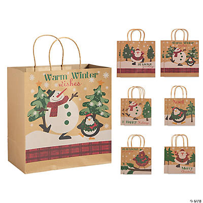 Christmas Kraft Paper Bag Assortment