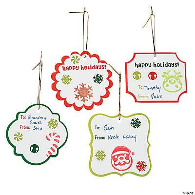 Christmas Tag Craft Kit - Oriental Trading - Discontinued