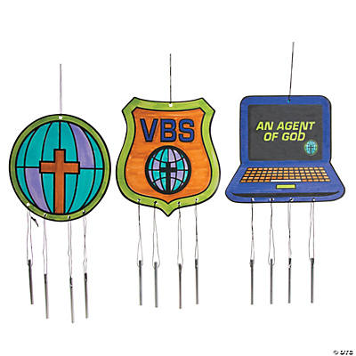 Color Your Own Agents Of Truth VBS Windchimes - Oriental Trading ...