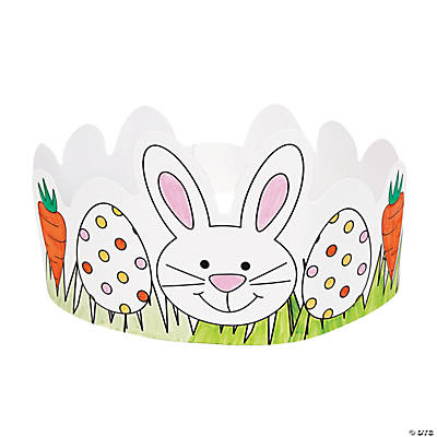 Color Your Own Easter Crowns - 12 Pc.
