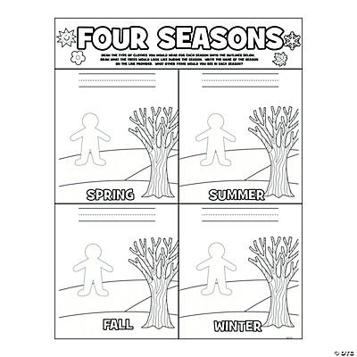 Color Your Own Seasons Poster