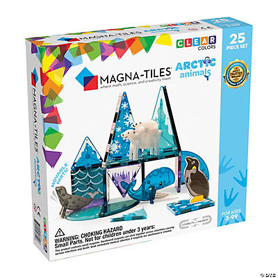 MAGNA-TILES<sup>® </sup>Arctic Animals 25-Piece Magnetic Construction Set, The ORIGINAL Magnetic Building Brand