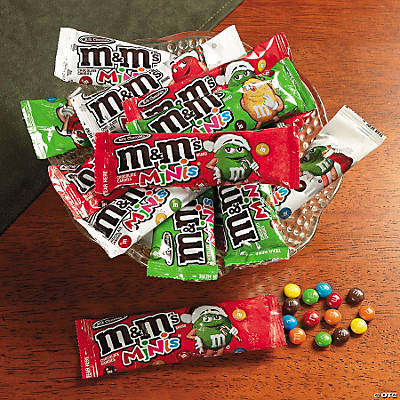 M&amp;M's® Minis® Christmas Chocolate Candy Pack - Oriental Trading