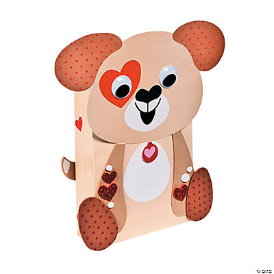 Puppy Valentine Card Holders Craft Kit - Makes 12