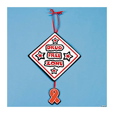 Red Ribbon Week Decoration Craft Kit - Oriental Trading - Discontinued