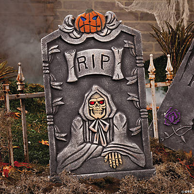“RIP” Tombstone with LED Light - Oriental Trading - Discontinued