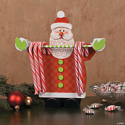 Santa Candy Cane Holder - Oriental Trading - Discontinued