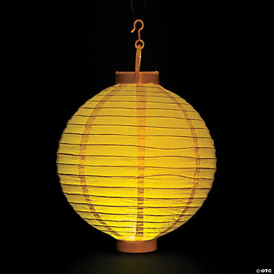 light lanterns paper yellow hanging orientaltrading