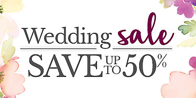 Wedding Sale Save Up to 50%