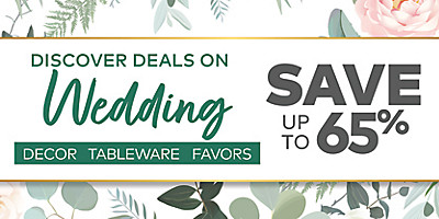Wedding Essentials Sale - Save Up to 65%