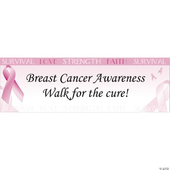 Personalized Breast Cancer Awareness Banner