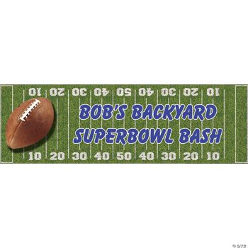 Personalized Football Field Banner   (SM)