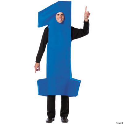 Adult's Blue #1 Costume
