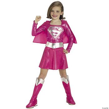 Pink Supergirl™ Child Girl’s Costume