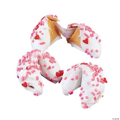 Dipped Valentine Fortune Cookies
