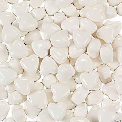 Pearl White Candy Hearts