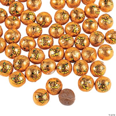 Chocolate Jack-O'-Lantern Balls