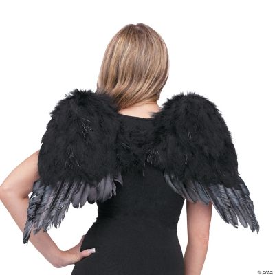 Angel Wings Feather Child Black