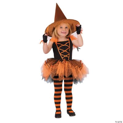Ballerina Witch Orange Girl’s Costume
