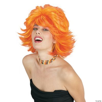 Choppy Red Orange Wig