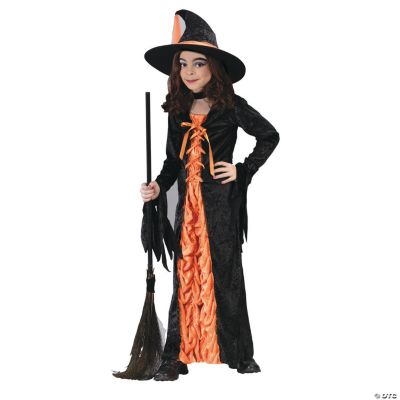 Witch Mystic Orange Large Child Girl’s Costume
