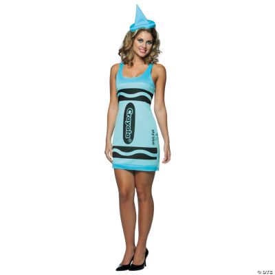 Crayola® Crayon Tank Top Sky Blue Adult Women’s Costume