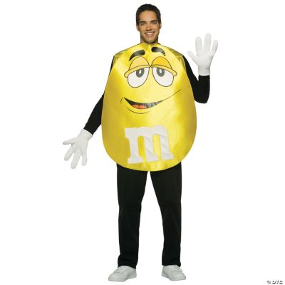 M&M's® Character Poncho Yellow Adult’s Costume
