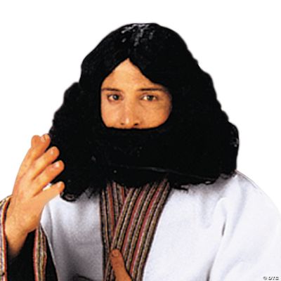 Biblical Beard & Wig Black