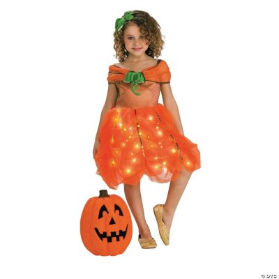 Lite Up Pumpkin Princess Girl’s Costume