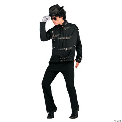 Michael Jackson "Bad" Black Buckle Jacket Deluxe Adult Men’s Costume