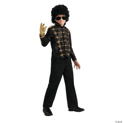 Michael Jackson Black Military Jacket Deluxe Boy’s Costume