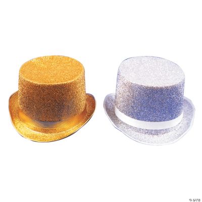 Gold Lamé Top Hat