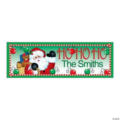 Personalized “Ho Ho Ho” Santa Banner   (SM)