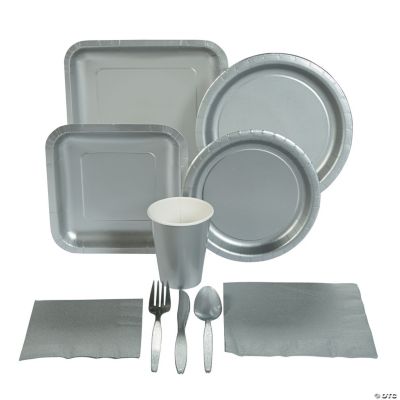 Metallic Silver Tableware